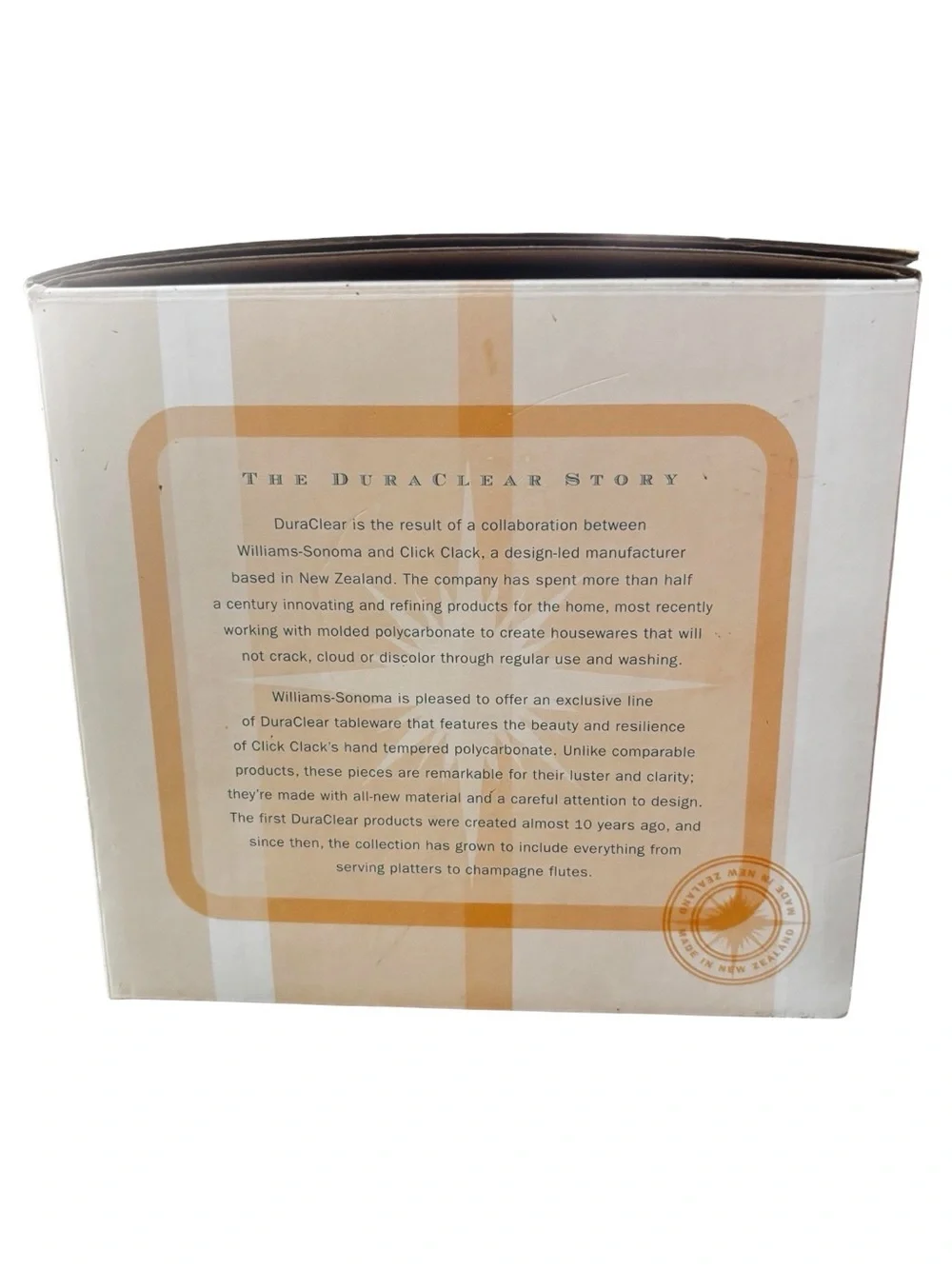 Williams-Sonoma vintage Duraclear 17 fl. Oz. Tumbler Multi-Color set of 6 NWT